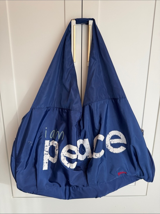 Peace Love World Handbags - Peace Love World Navy 'I Am Peace' Shoulder Bag